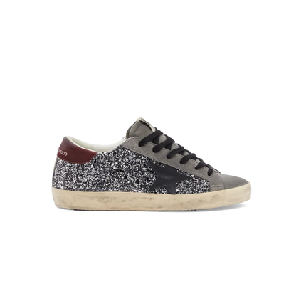 Golden Goose Super Star Black and Wine red