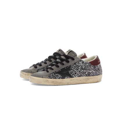 Golden Goose Super Star Black and Wine red