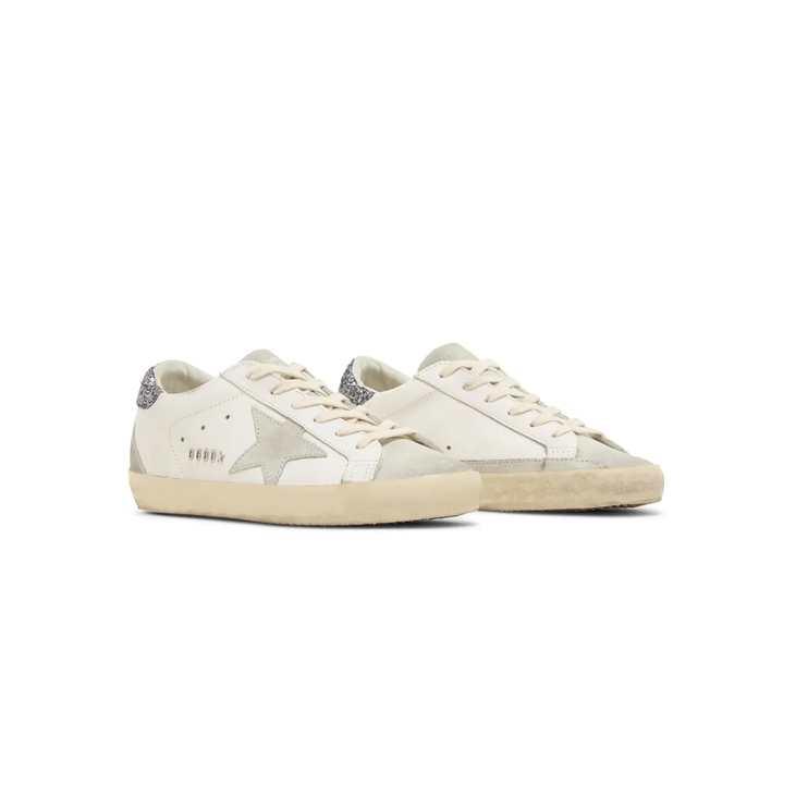 Golden Goose Wmns Superstar 'White Grey Glitter' - DripDrip Balkan