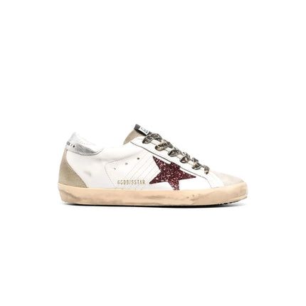 Golden Goose Super-star Glittered Leather Sneakers In Multicoloured - DripDrip Balkan