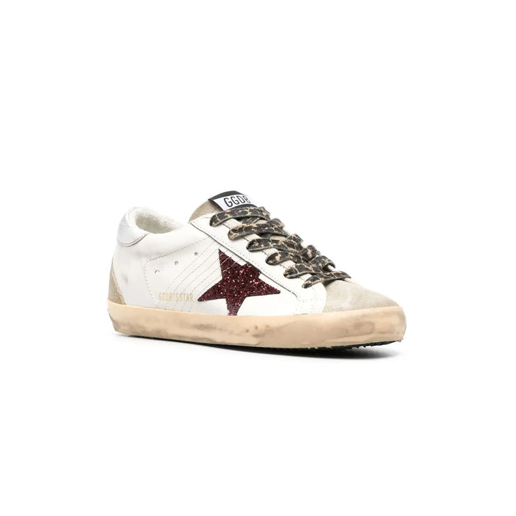 Golden Goose Super-star Glittered Leather Sneakers In Multicoloured - DripDrip Balkan