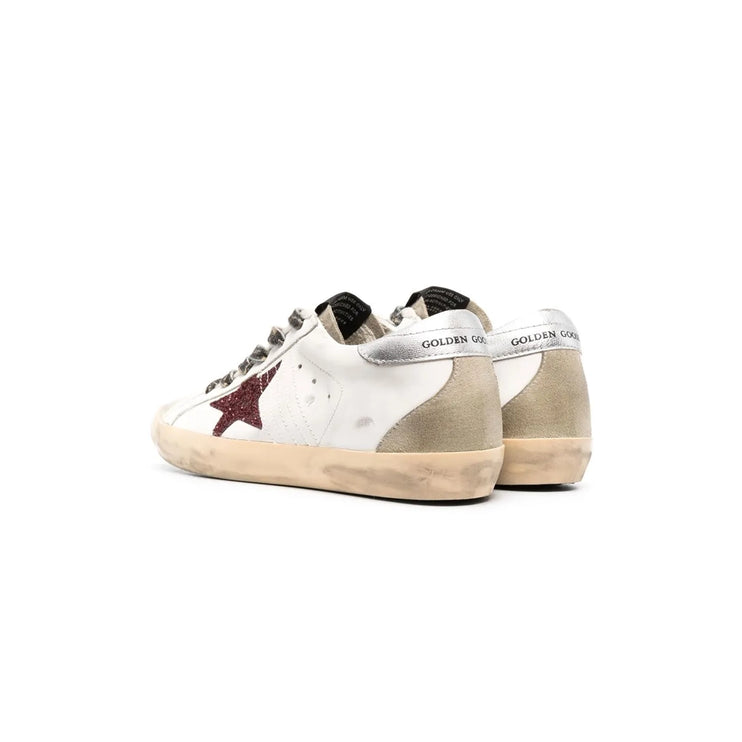 Golden Goose Super-star Glittered Leather Sneakers In Multicoloured - DripDrip Balkan