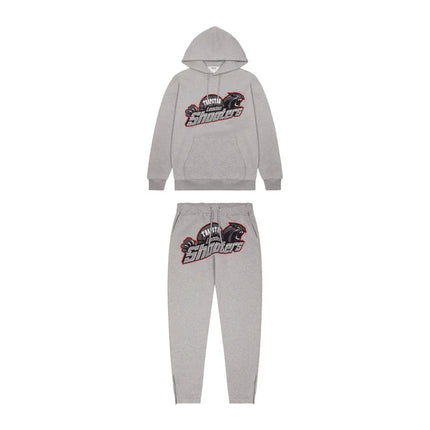 Trapstar Shooters Tracksuit Grey and Red