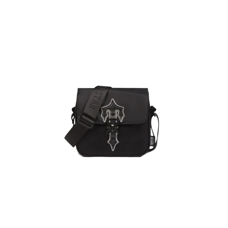 TRAPSTAR IRONGATE MESSENGER BAG 1.0 - BLACK  REFLECTIVE