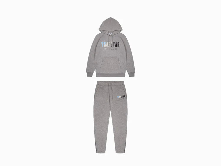 Trapstar Tracksuit Grey and Blue